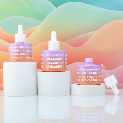زجاجة قطرة زجاجية مخصصة 30ML 50ML شاشة حرير