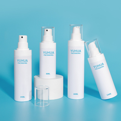 شعار مخصص 120ml 150ml 180ml زجاجة مضخة البلاستيك البيضاء مع رذاذ الضباب الدقيق