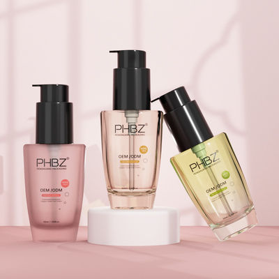 الزجاجات الأساسية بالجملة زجاجة القشدة الزجاجية للجسم قشدة الشعر زيت المصل