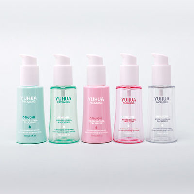 زجاجة مضخة مستحضر الجسم البلاستيكي 50 مل زجاجة مصل زيت مخروطي لتحقيق حلول فعالة للعناية بالبشرة