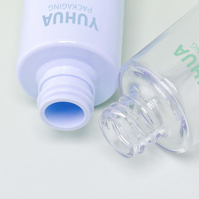 طباعة شعار زجاجات قطارة مصل PET سعة 50 مل للزيوت العطرية والعناية بالبشرة