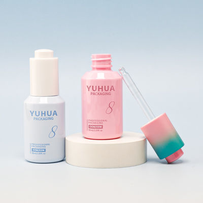 زجاجة مصل زيت مستديرة مع شعار حسب متطلبات العميل