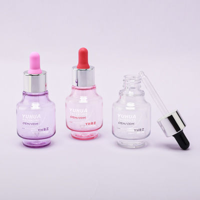 زجاجات قطرات المصل بقدرة 50 مل مع شاشة حرير مخصصة / طابع ساخن / وقت الطباعة على العلامات 15-20 أيام