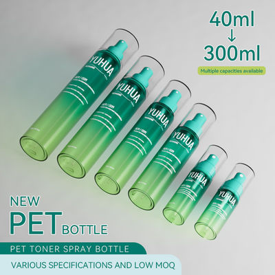 Customized Gradient Color PET Spray Bottle with Fine Mist Sprayer for Cosmetic Use in 40ml-300ml Sizes