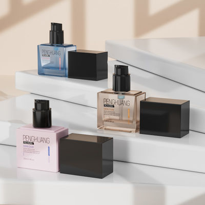 تصميم مخصص لتغليف منتجات العناية بالبشرة، شفاف وسعة 25 مل للمنتجات