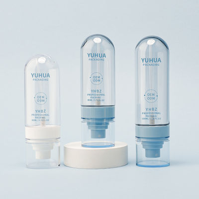 زجاجة رذاذ بلاستيكية مستديرة بسعة 30 مل، شعار حسب متطلباتك، 50 مل، 60 مل، 80 مل