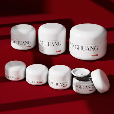 مرطب شفاه مخصص من الجرار الزجاجية الكريمية باللون الأبيض/الشفاف/المخصص مع شعار مخصص ولون/طباعة مخصصة