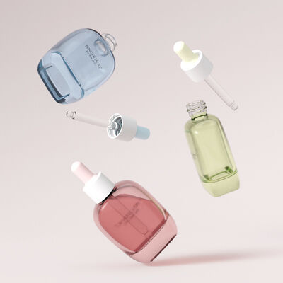 30 مل زجاجي مقطرة المصل زجاجة زيت زجاجة المصل مع الشاشة الحريرية الطابع الساخن