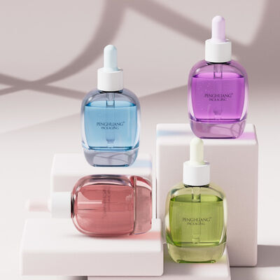 30 مل زجاجي مقطرة المصل زجاجة زيت زجاجة المصل مع الشاشة الحريرية الطابع الساخن