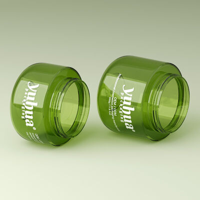 قنينة كريم بلاستيكية واضحة أو ملونة حسب الطلب شكل مستدير مثالي للكريمات التجميلية مستحضرات العناية بالبشرة و احتياجات تعبئة التجميل