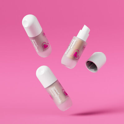 زجاجات كريم الأساس السائل بغطاء مضخة 30 مل بشعار مخصص عبوات مستحضرات تجميل احترافية لمنتجات المكياج السائلة