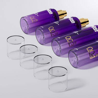 مجموعة التعبئة والتغليف التجميلي زجاجات بلاستيكية مع شعار مخصص