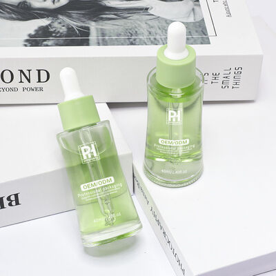 زجاجات قطارة سيروم مانعة للتسرب ومحكمة الإغلاق مع طباعة ألوان وشعار مخصصة مناسبة لتطبيقات التعبئة والتغليف لمستحضرات التجميل