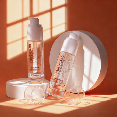 القاعدة السائلة زجاجات عبوات تجميل زجاجية مع 30ml سعة الطباعة قابلة للتخصيص والتصميم الصلبة ضد التسرب