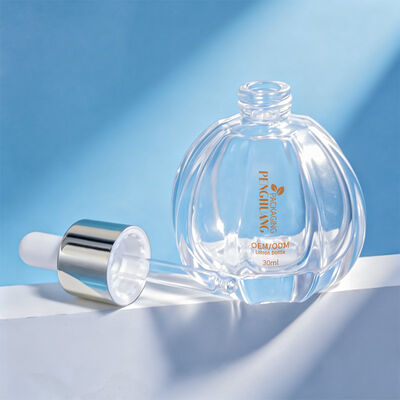 Amber oil serum bottle offering durable construction suitable for essential oils serums and cosmetic skincare products