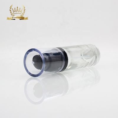 مستحضرات التجميل الفاخرة جولة 30 مل التعبئة والتغليف زجاجة الأساس السائل الزجاج مع مضخة الجمال
