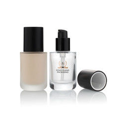 Hot Stamping 30ml Glass Vials Liquid Foundation 1 Oz زجاجة زجاجية متجمدة