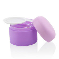الصانع مخصص كريم التعبئة والتغليف الزجاج 30ml الأرجواني كريم جرة الزجاج لمستحضرات التجميل