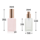 Clear Frosted 30ml Empty Foundation Glass Bottle Cosmetic Packaging