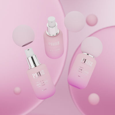 زجاجات كريم لوشن مستديرة 30 مل شعار مخصص