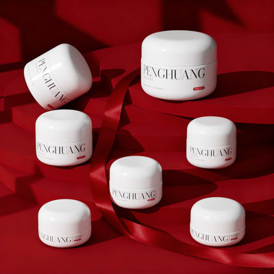 مرطبان كريم زجاجي أبيض/شفاف/مخصص مثالي لخط العناية بالبشرة الفاخر الخاص بك