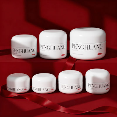 مرطب شفاه مخصص من الجرار الزجاجية الكريمية باللون الأبيض/الشفاف/المخصص مع شعار مخصص ولون/طباعة مخصصة