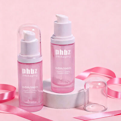 زجاجات لوشن زجاجية تتميز بمضخة ملحقة، مادة زجاجية متينة مصممة للعناية بالبشرة ولوشنات التجميل