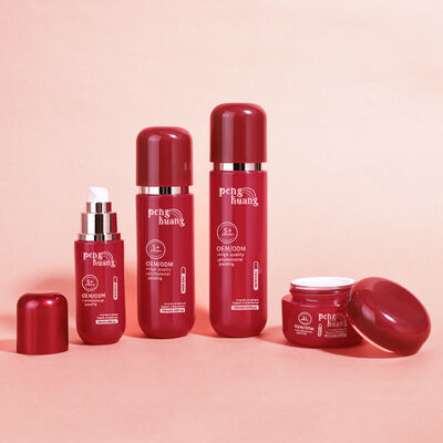 زجاجات تغليف فاخرة من الزجاج لمنتجات التجميل