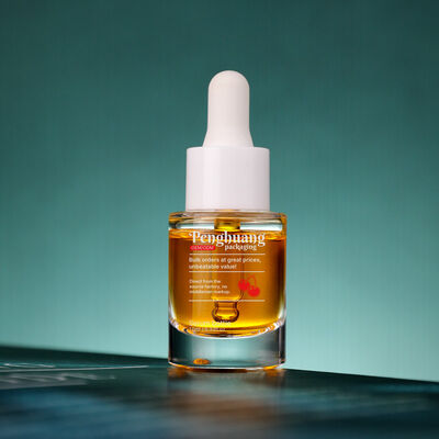 زجاجات القطارة من السيروم بتصميم مانع للتسرب ومحكم الإغلاق مع طباعة ألوان وشعار مخصصة مثالية لاحتياجات تغليف مستحضرات التجميل الفاخرة