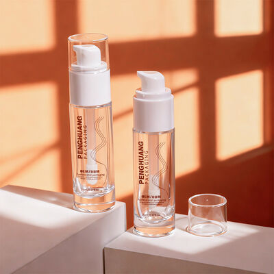 القاعدة السائلة زجاجات عبوات تجميل زجاجية مع 30ml سعة الطباعة قابلة للتخصيص والتصميم الصلبة ضد التسرب