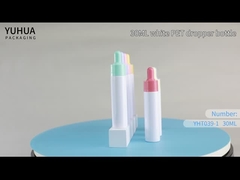 شعار مخصص 30 مل قطارة بلاستيكية زجاجة مستحضرات التجميل زجاجة زيت الشعر