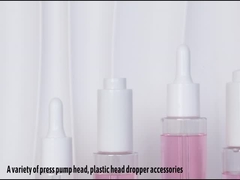 مخصص واضح اسطوانة 30 مل 40 مل 50 مل 60 مل مصل غسول زجاجة التعبئة والتغليف